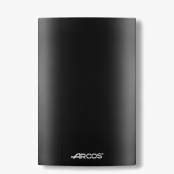 Bloc oval rangement couteaux fibres synthétiques amovibles noir 220 x 160 x 65 mm