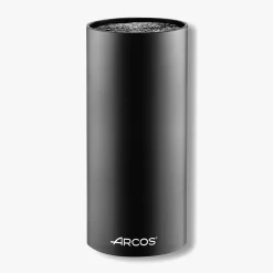 Bloc rond rangement couteaux fibres synthétiques amovibles noir 110 x 225 mm
