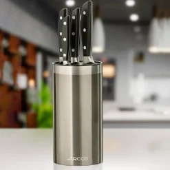 Bloc Universel acier inoxydable rond 110 x 220 mm