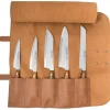 Bolsa de piel + 5 cuchillos Serie Nórdika