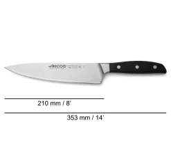 Bolsa piel y 5 cuchillos Serie Manhattan