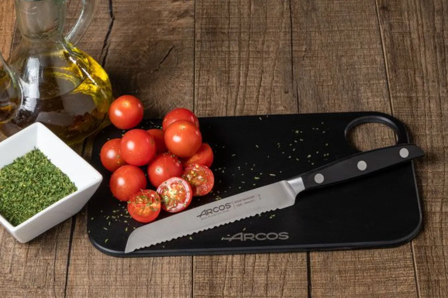 Bolsa piel y 5 cuchillos Serie Manhattan