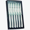 Coffret 6 couteaux à steak forgés acier inox lame lisse