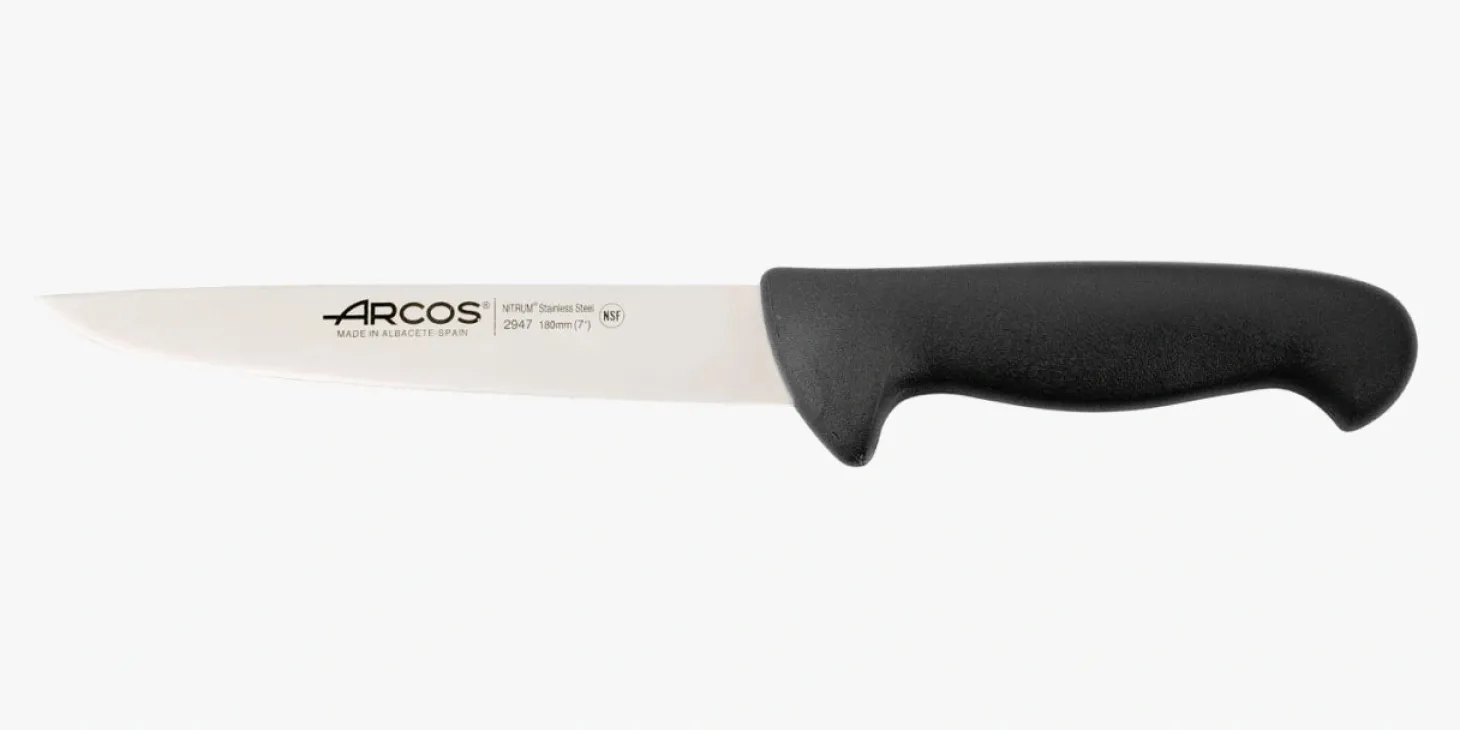 Couteau à découper noir 2900 180 mm