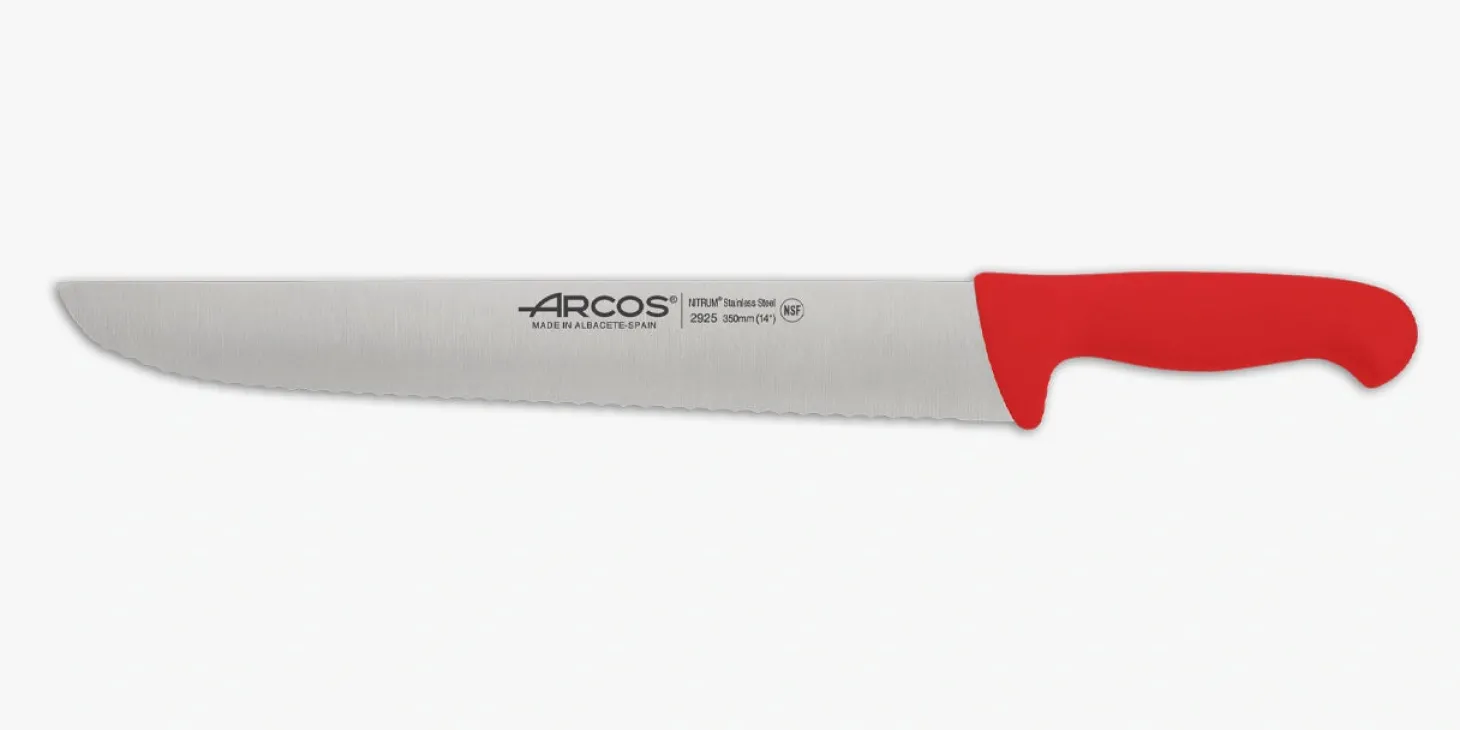 Couteau à dénerver (semiflexible) rouge 2900 190 mm