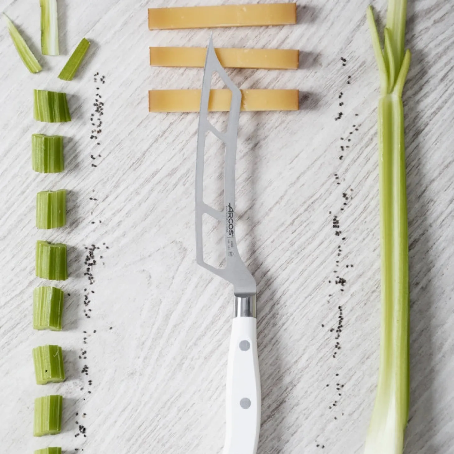 Couteau à fromage Riviera Blanc 145 mm