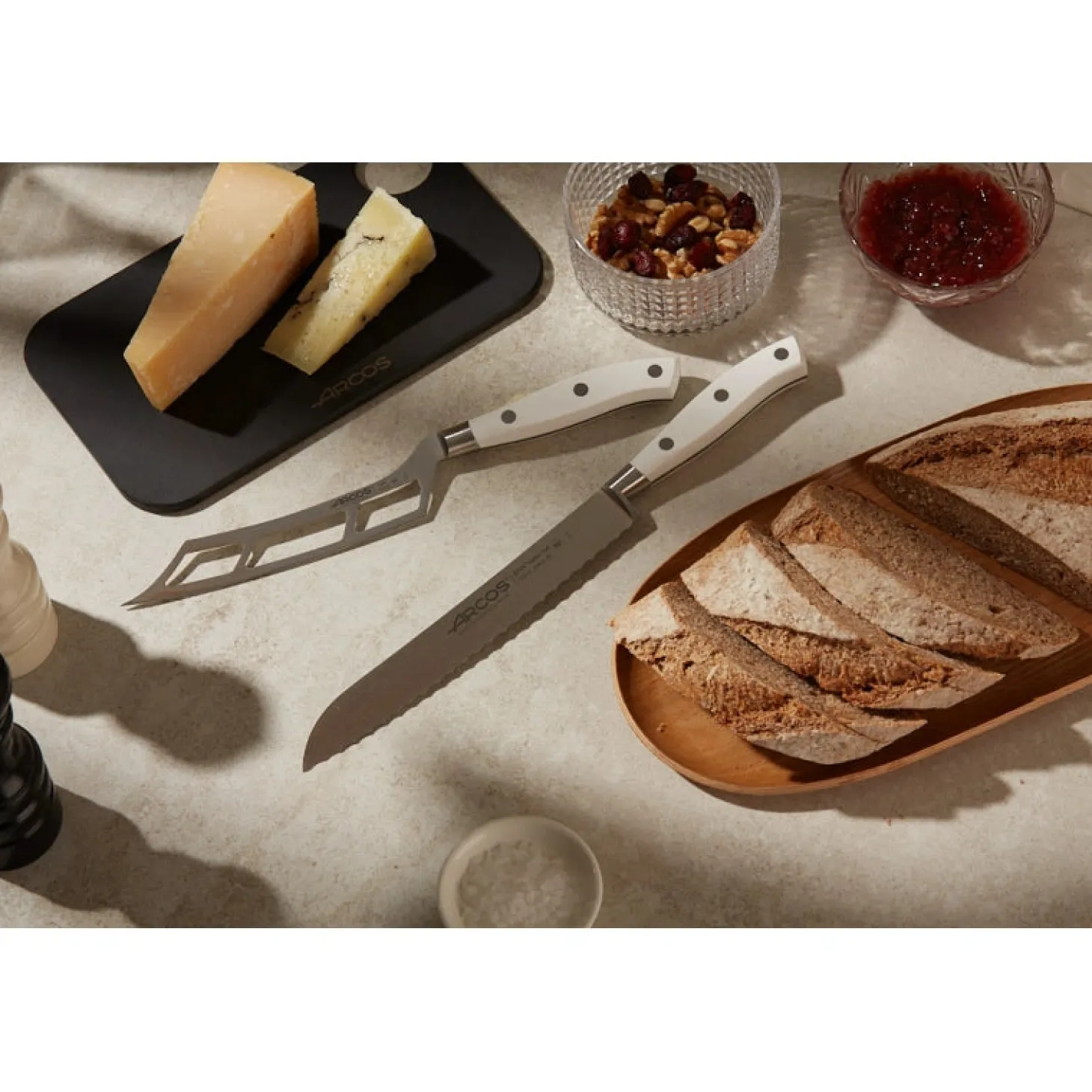 Couteau à fromage Riviera Blanc 145 mm