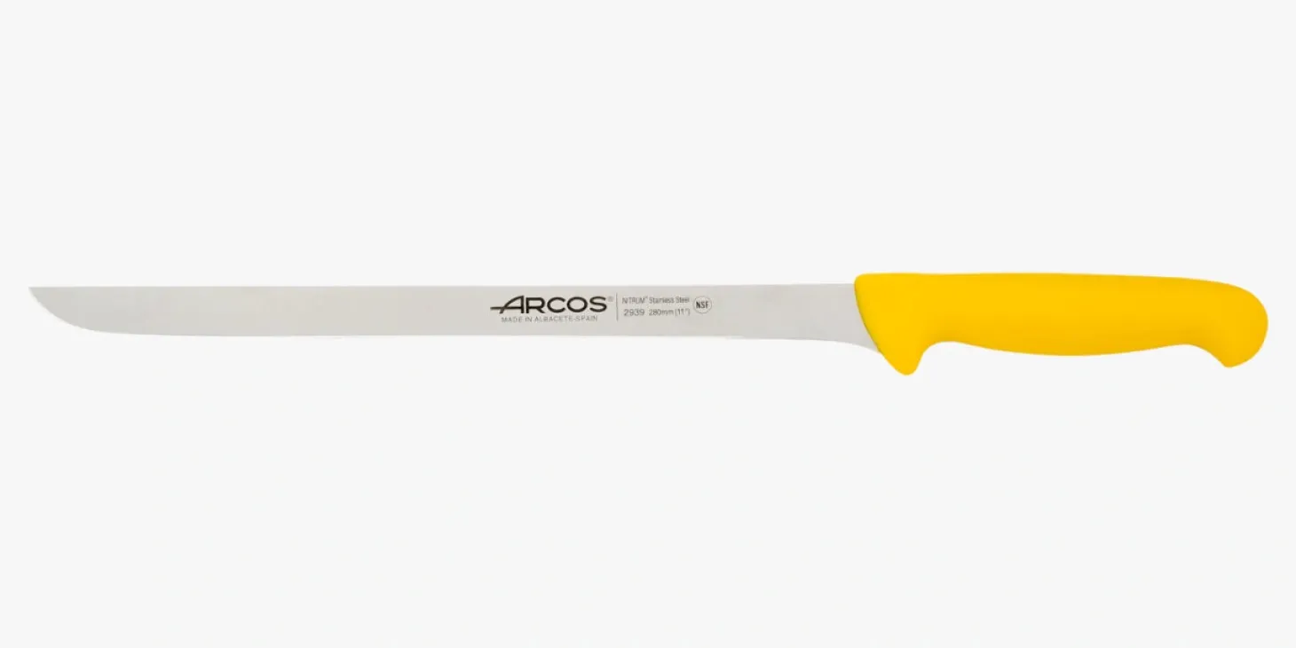 Couteau à jambon flexible jaune 2900