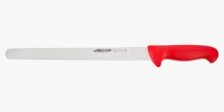 Couteau à jambon flexible rouge 2900 300 mm