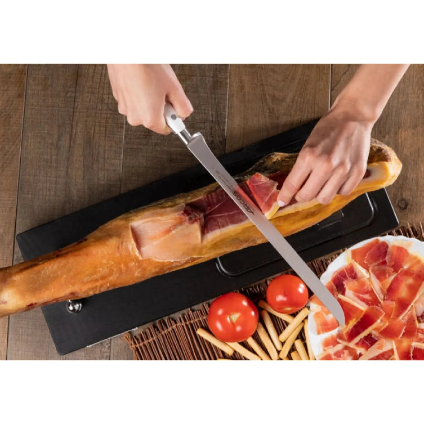 Couteau à jambon Riviera Blanc 300 mm