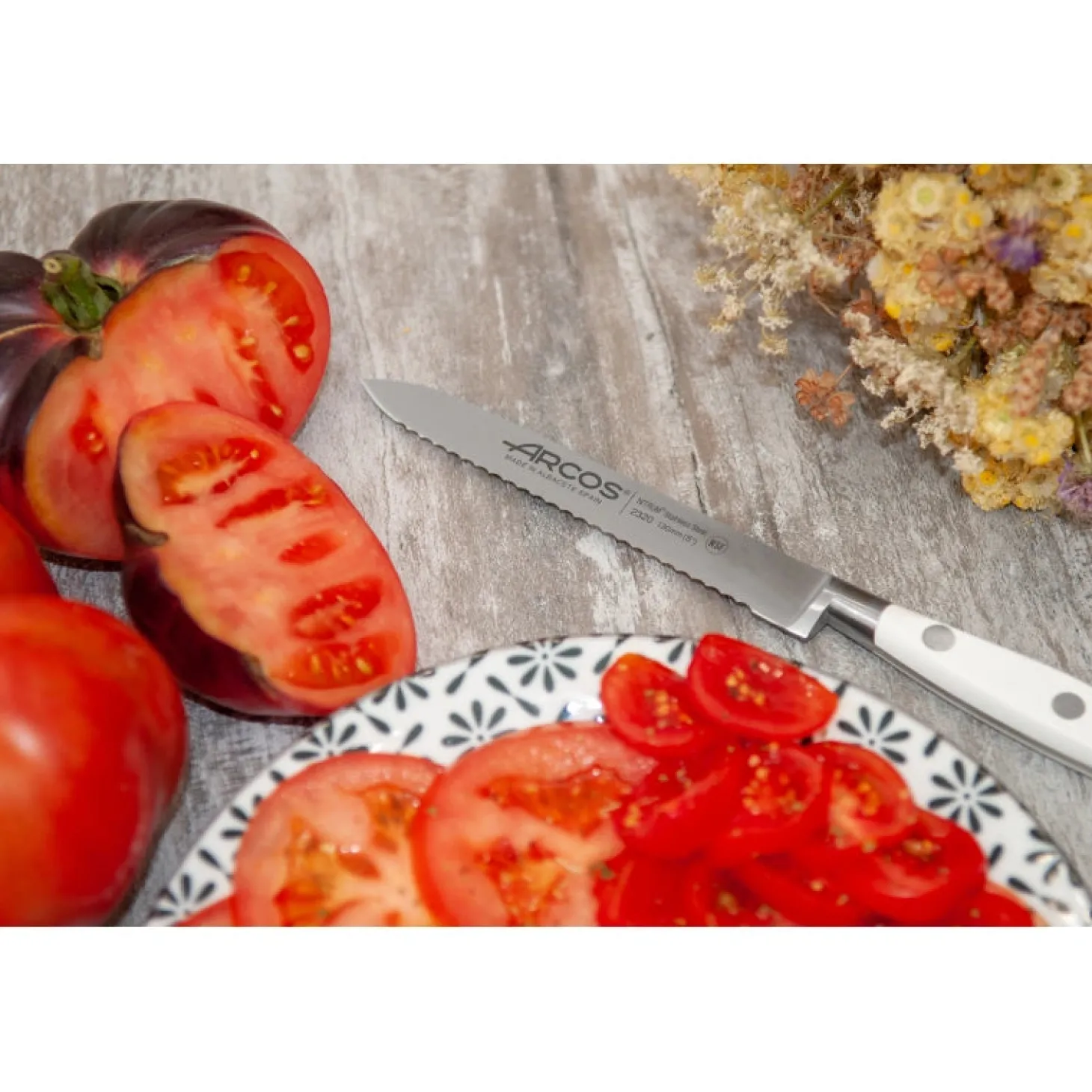 Couteau à tomate Riviera Blanc 130 mm