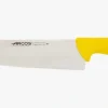 Couteau de boucher lame large jaune 2900 250 mm