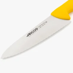 Couteau de chef cranté jaune 2900 200 mm