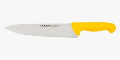 Couteau de chef cranté jaune 2900 250 mm