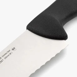 Couteau de chef cranté noir 2900 200 mm