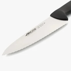 Couteau de chef cranté noir 2900 200 mm