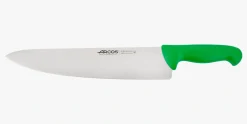 Couteau de chef lame large vert 2900 300 mm