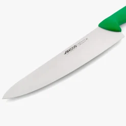 Couteau de chef lame large vert 2900 300 mm