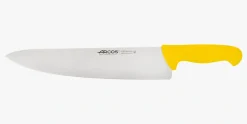 Couteau de chef lame large jaune 2900 300 mm