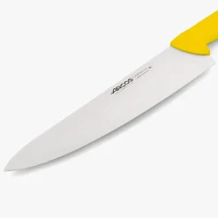 Couteau de chef lame large jaune 2900 300 mm