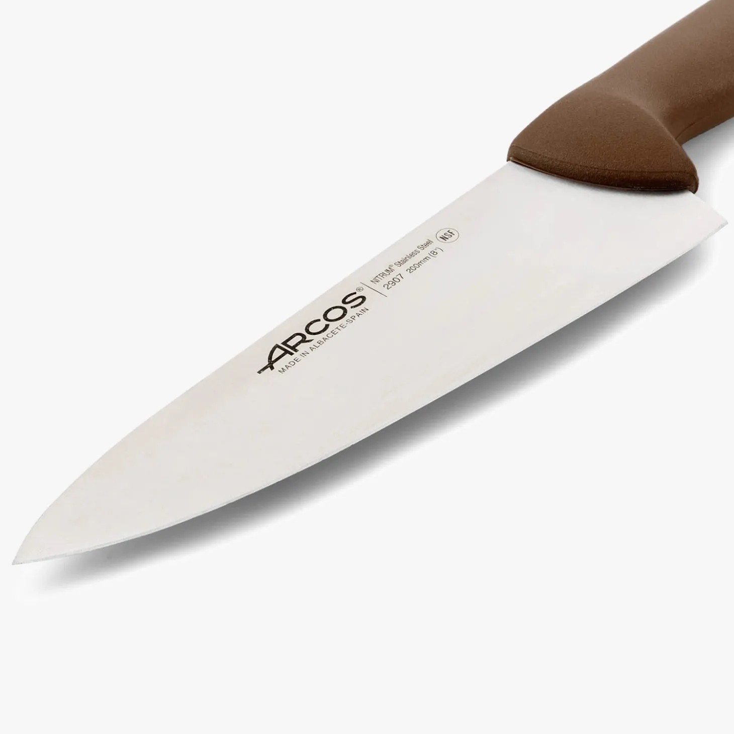Couteau de chef lame large marron 2900 200 mm