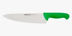 Couteau de chef lame large vert 2900 250 mm