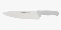 Couteau de chef lame large blanc 2900 250 mm
