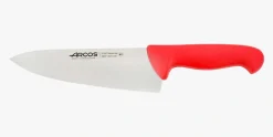 Couteau de chef lame large rouge 2900 200 mm