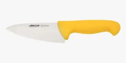 Couteau de chef lame large jaune 2900 150 mm