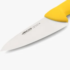 Couteau de chef lame large jaune 2900 150 mm