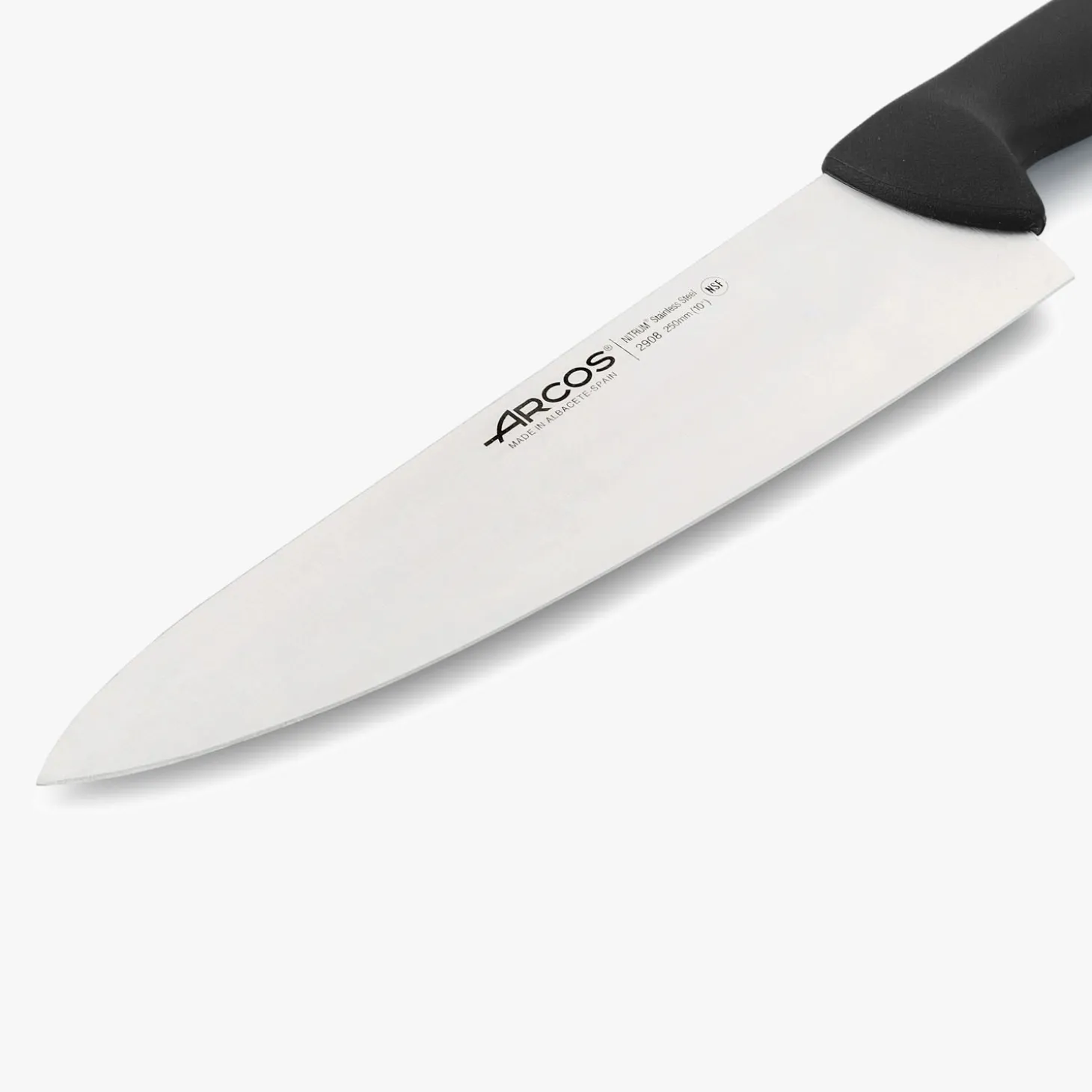 Couteau de chef lame large noir 2900 250 mm