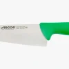 Couteau de chef lame large vert 2900 200 mm