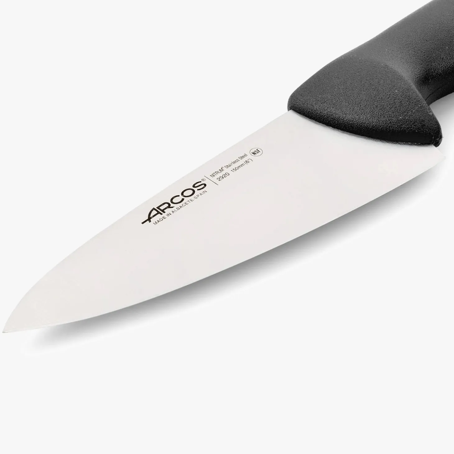 Couteau de chef lame large noir 2900 150 mm