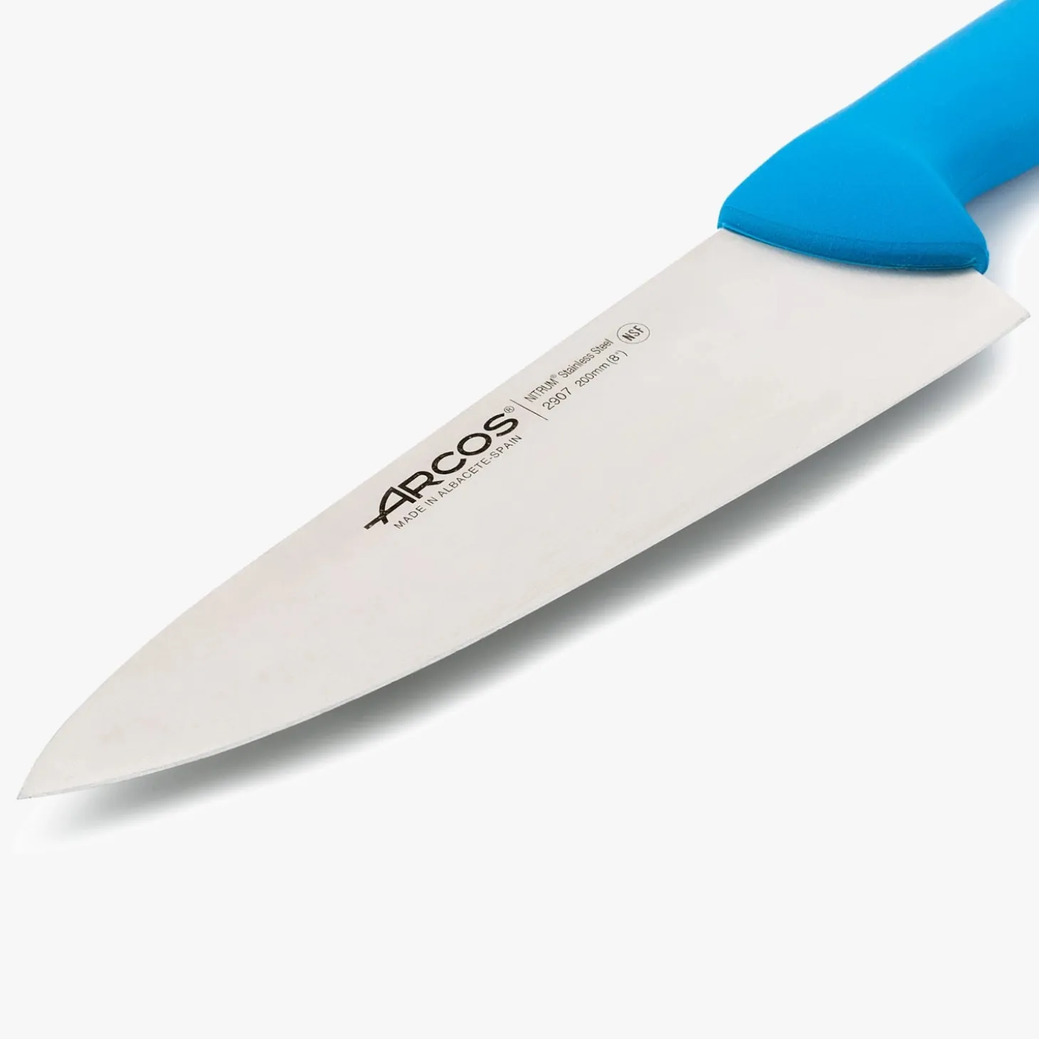 Couteau de chef lame large bleu 2900 200 mm