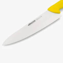 Couteau de chef lame large jaune 2900 250 mm