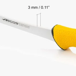 Couteau désosseur courbe Rigide pointe biseau Duo Pro 160 mm