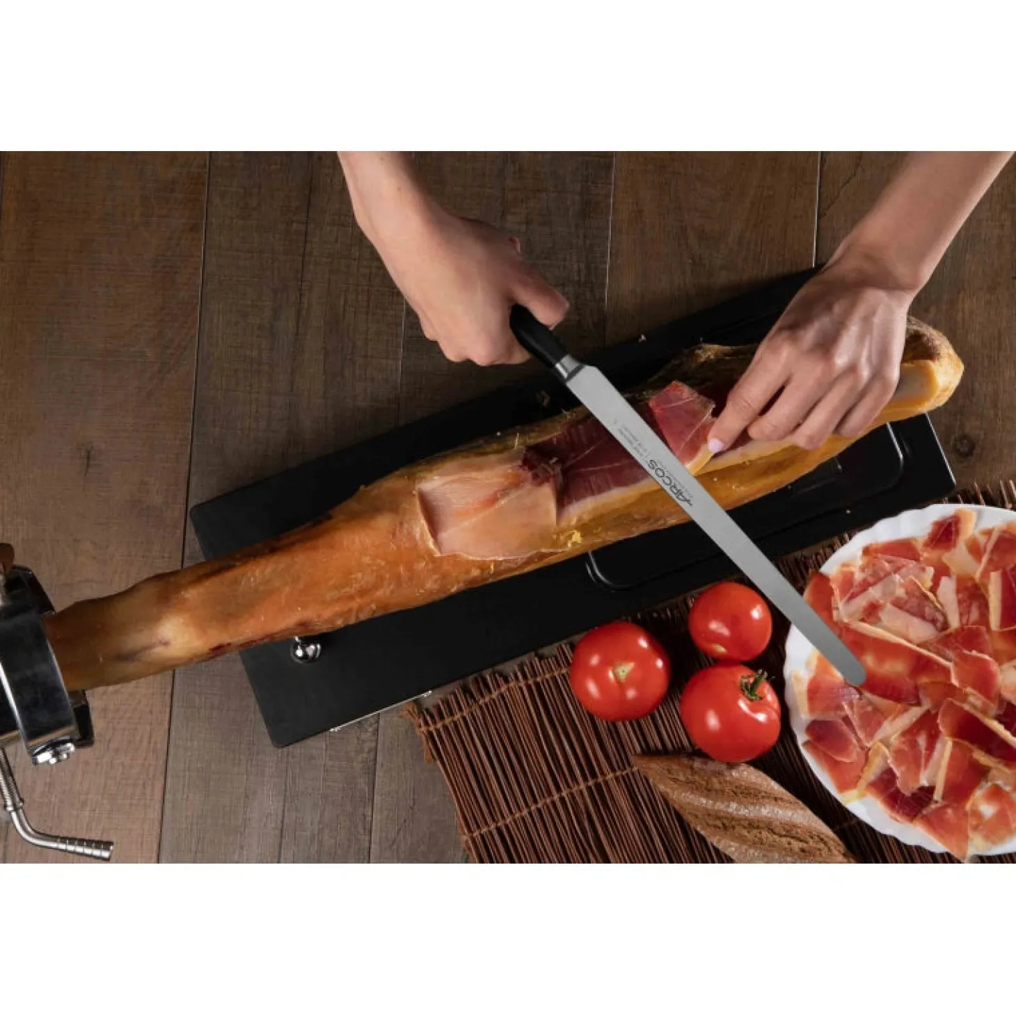 COUTEAU JAMBON/SAUMON SÉRIE CLARA 250 MM