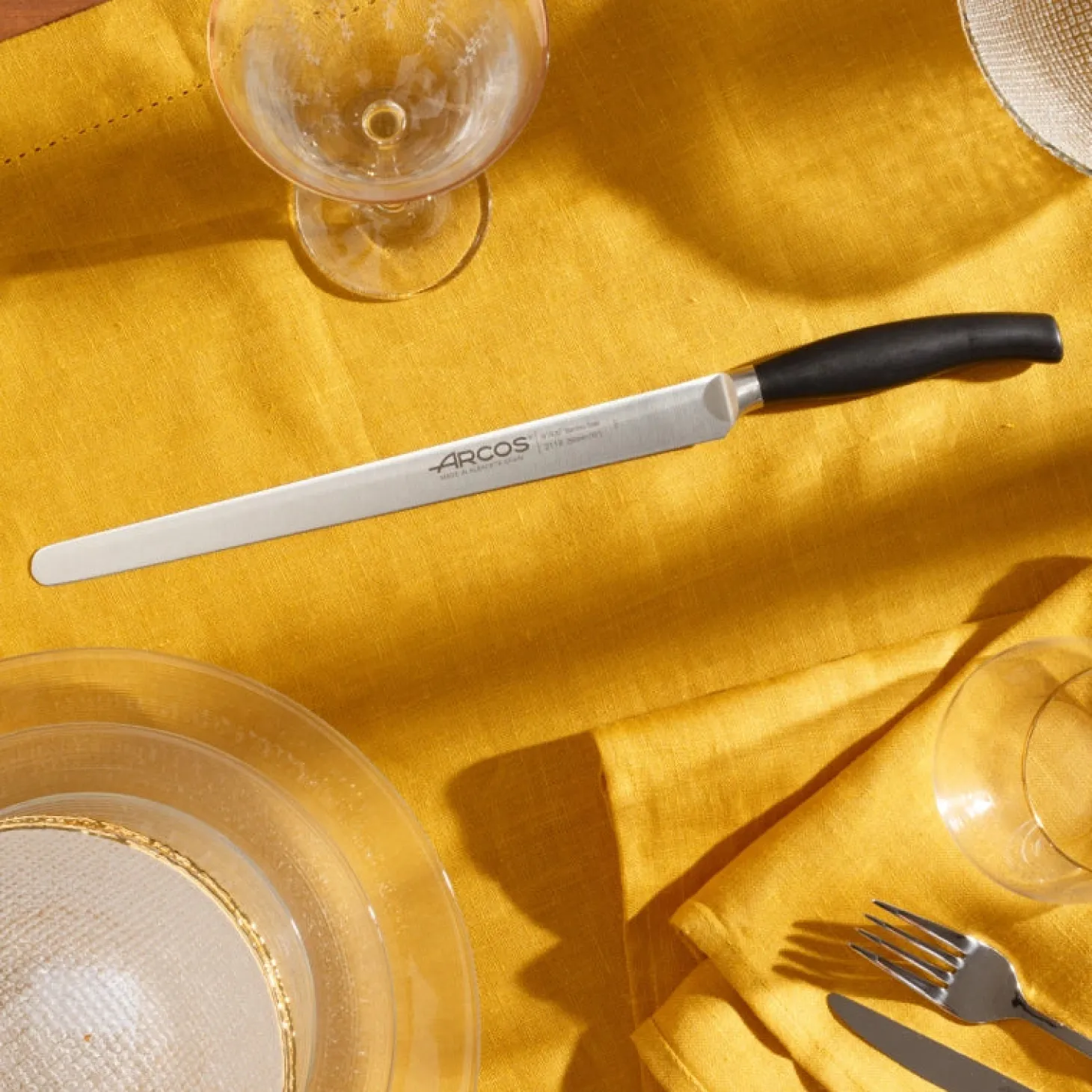 COUTEAU JAMBON/SAUMON SÉRIE CLARA 250 MM