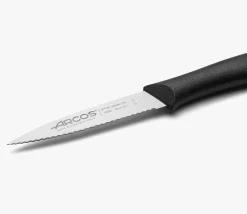 Couteau Office Cranté Couleur Noir Série Nova 85 mm