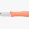 Couteau éplucheur 85 mm couleur corail série Nova