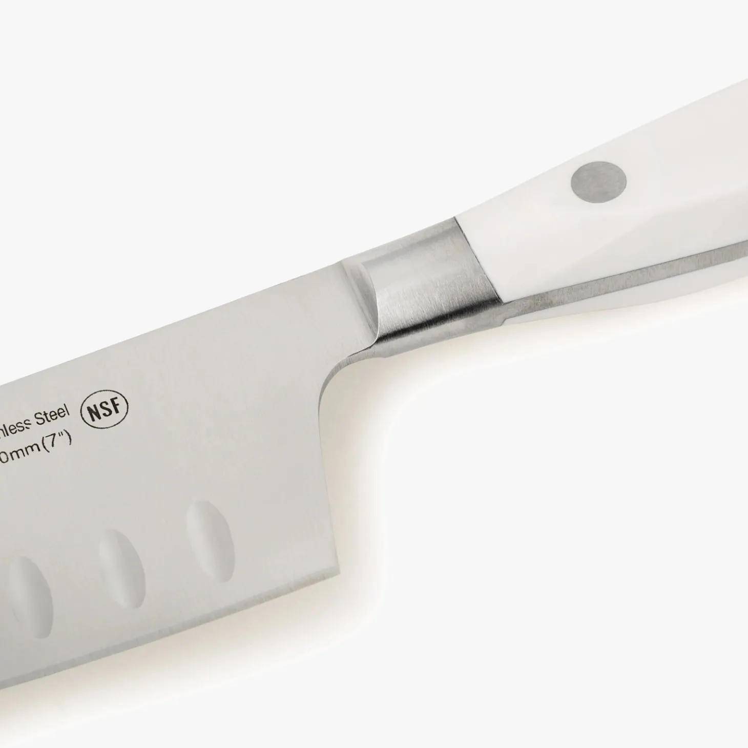 Couteau Rocking Santoku Riviera Blanc 180 mm