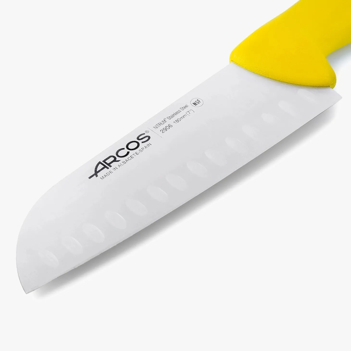 Couteau Santoku jaune 2900 180 mm