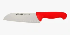 Couteau Santoku rouge 2900 180 mm