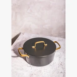 Faitout Antiadhésif Céramique Samoa Iconic noir 24 cm