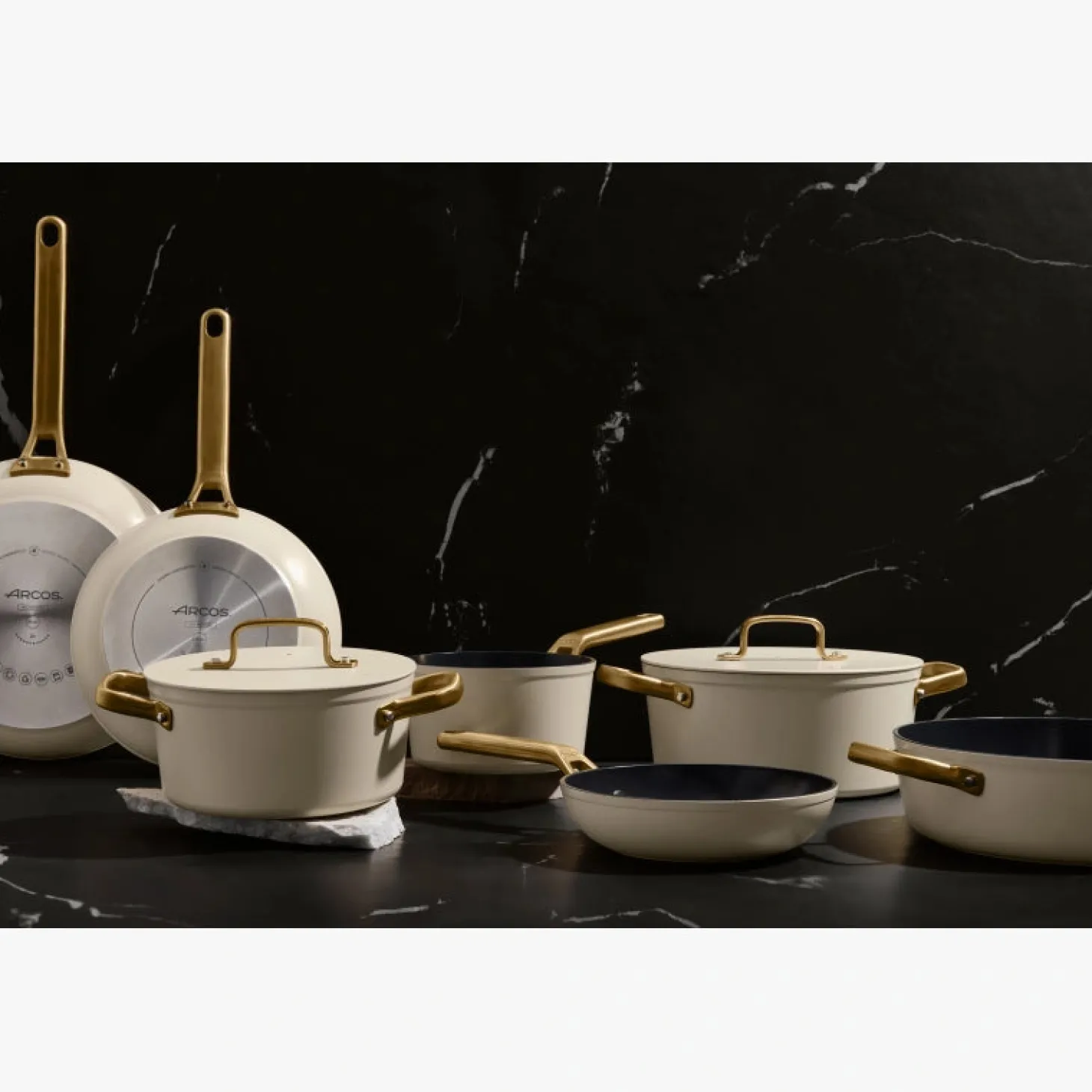 Faitout Antiadhésif Céramique Samoa Iconic beige 24 cm