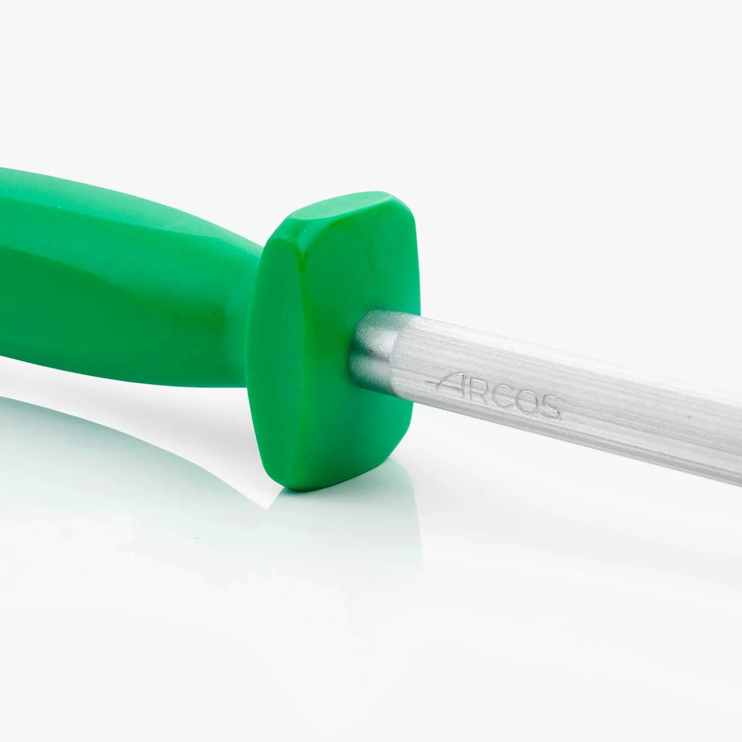 Fusil à aiguiser chrome mèche ronde 300 mm / Ø13 mm vert