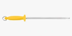 Fusil à aiguiser chrome mèche ronde 300 mm / Ø13 mm jaune