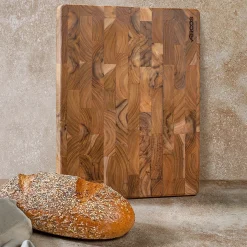 LANCHE À DÉCOUPER EN BOIS DE TECK