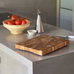 LANCHE À DÉCOUPER EN BOIS DE TECK