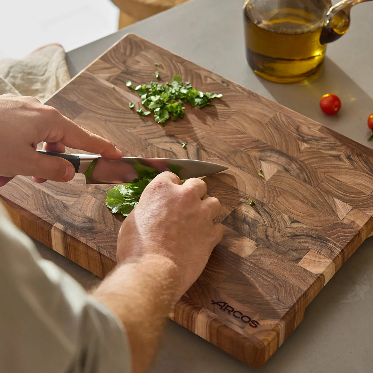 LANCHE À DÉCOUPER EN BOIS DE TECK